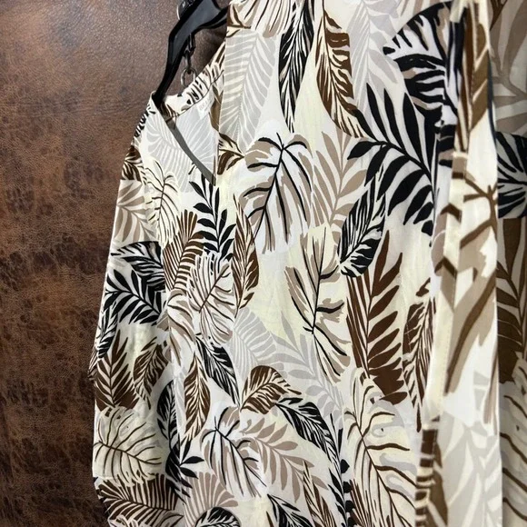 Brandi's Dress Out Loud House Dress Hawaiian Lounge Dress Large Flutter Sleeve - Picture 5 of 10